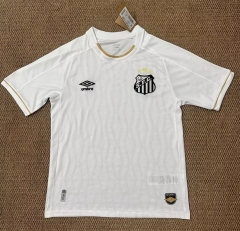 (S-4XL) 26-27 Santos FC Home White Thailand Soccer Jersey AAA-0564