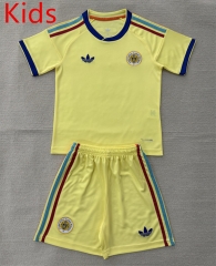 26-27 Curaçaos voetbalelftal Away Yellow Kid/Youth Soccer Uniform-AY