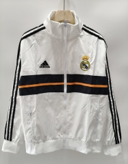 Retro 13-14 Real Madrid White Single-Sided Thailand Trench Coats-0255