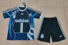 26-27 Argentina Blue&Black Soccer Uniform-718