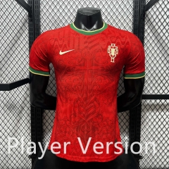 Player Version 26-27 Special Edition Portugal Red Thailand Soccer Jersey AAA-4285
