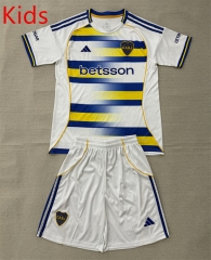 26-27 Boca Juniors Third Away White&Blue Kids/Youth Soccer Uniform-AY