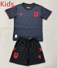 26-27 Albania Third Away Black Kids/Youth Soccer Uniform-AY