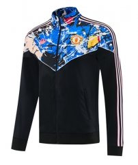 26-27 Manchester United Black&Blue Thailand Soccer Jacket -LH