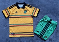26-27 Jamaica Home Yellow Training Soccer Uniform-2483
