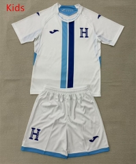 26-27 Honduras Home Blue&White Kids/Youth Soccer Uniform-AY 26-27 Honduras Home Blue&White Kids/Youth Soccer Uniform-AY