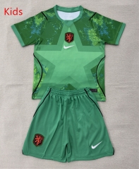 26-27 Netherlands Goalkeeper Green Kids/Youth Soccer Uniform-AY 26-27 Netherlands Goalkeeper Green Kids/Youth Soccer Uniform-AY