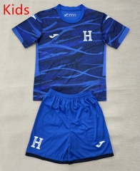 26-27 Honduras Fourth Away Blue Kids/Youth Soccer Uniform-AY