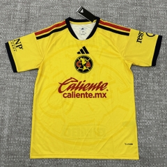 (S-4XL) 26-27 Club America Home Yellow Thailand Soccer Jersey AAA-4506 (S-4XL) 26-27 Club America Home Yellow Thailand Soccer Jersey AAA-4506