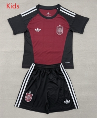 26-27 Spain Goalkeeper Red&Black Kids/Youth Soccer Uniform-AY 26-27 Spain Goalkeeper Red&Black Kids/Youth Soccer Uniform-AY