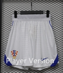 (S-3XL) Player Version 26-27 Croatia Home White Thailand Soccer Shorts-888