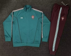 26-27 Portugal Green Thailand Soccer Jacket-5303