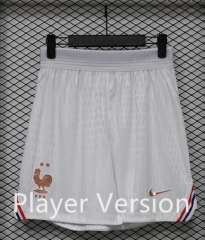 (S-3XL) Player Version 26-27 France Home White Thailand Soccer Shorts-888