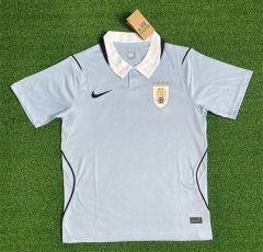 (S-4XL) 26-27 Uruguay Home Light Blue Thailand Soccer Jersey AAA-403 (S-4XL) 26-27 Uruguay Home Light Blue Thailand Soccer Jersey AAA-403