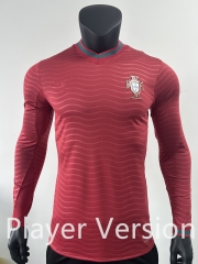 Player Version 26-27 Portugal Home Red LS Thailand Soccer Jersey AAA-0871 Player Version 26-27 Portugal Home Red LS Thailand Soccer Jersey AAA-0871