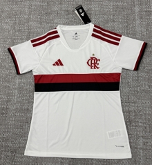 26-27 Flamengo Away White Women Thailand Soccer Jersey AAA-4506 26-27 Flamengo Away White Women Thailand Soccer Jersey AAA-4506