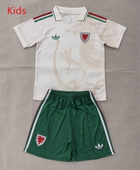 26-27 Wales Away Beige Kids/Youth Soccer Uniform-AY 26-27 Wales Away Beige Kids/Youth Soccer Uniform-AY