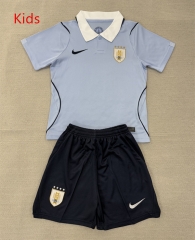 26-27 Uruguay Home Blue Kids/Youth Soccer Uniform-AY 26-27 Uruguay Home Blue Kids/Youth Soccer Uniform-AY