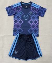 26-27 Sporting Kansas City Away Blue Soccer Unifrom-AY