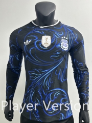 Player Version 26-27 Argentina Away Blue LS Thailand Soccer Jersey AAA-0871