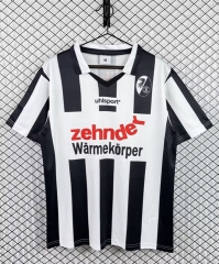 Retro 94-95 SC Freiburg Away Black&White Thailand Soccer Jersey AAA-3259