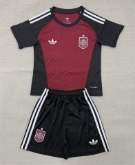 26-27 Spain Goalkeeper Red&Black Soccer Uniform-AY