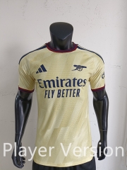 Player Version 26-27 Arsenal 2nd Away Yellow Thailand Soccer Jersey AAA-0871