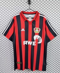 Retro Version 01-02 Bayer 04 Leverkusen Home Red&BlackThailand Soccer Jersey AAA-3257