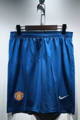 Retro Version 08-09 Manchester United Blue Thailand Soccer Shorts-2483