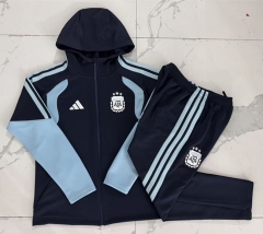 26-27 Argentina Royal Blue Hooded Thailand Soccer Jacket Uniform-815 26-27 Argentina Royal Blue Hooded Thailand Soccer Jacket Uniform-815