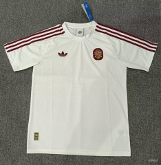 (S-4XL) 26-27 Spain White Thailand Soccer Training Jersey-5378 (S-4XL) 26-27 Spain White Thailand Soccer Training Jersey-5378