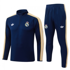 26-27 Real Madrid Royal Blue Thailand Soccer Tracksuit-815
