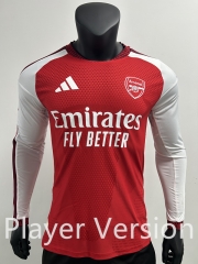 Player Version 26-27 Arsenal Home Red Thailand Soccer LS Jersey AAA-0871 Player Version 26-27 Arsenal Home Red Thailand Soccer LS Jersey AAA-0871