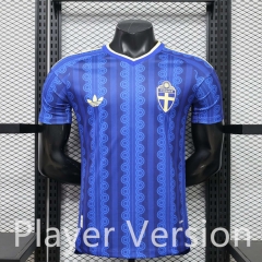 Player Version 26-27 Sweden Away Blue Thailand Soccer Jersey AAA-888 Player Version 26-27 Sweden Away Blue Thailand Soccer Jersey AAA-888