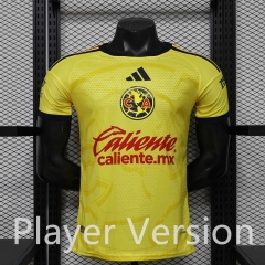 Player Version 26-27 Club America Home Yellow Thailand Soccer Jersey AAA-888