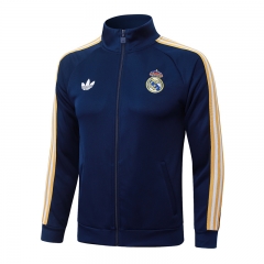 26-27 Real Madrid Deep Royal Blue Thailand Soccer Jacket -815