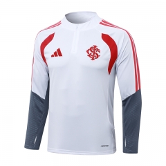 26-27 Brazil SC Internacional White Thailand Soccer Tracksuit-815
