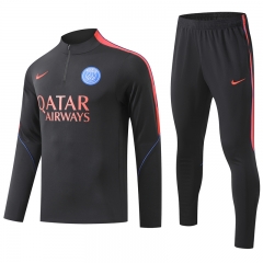 26-27 Paris SG Black Thailand Soccer Tracksuit-GDP