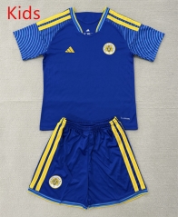26-27 Curaçaos Voetbalelftal Home Blue Kids/Youth Soccer Uniform-AY 26-27 Curaçaos Voetbalelftal Home Blue Kids/Youth Soccer Uniform-AY