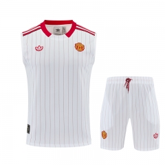 26-27 Manchester United White&Red Vest Thailand Soccer Uniform-418 26-27 Manchester United White&Red Vest Thailand Soccer Uniform-418