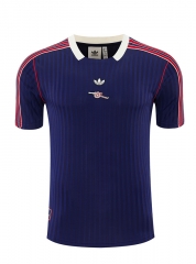 25-26 Retro Arsenal Royal Blue Thailand Soccer Short-Sleeves -418