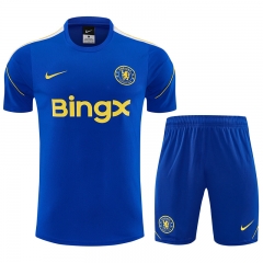 26-27 Chelsea Blue Thailand Training Soccer Uniform-4627 26-27 Chelsea Blue Thailand Training Soccer Uniform-4627
