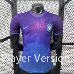 Player Version 26-27 Brazil Blue Purple Thailand Soccer Jersey AAA-3596 Player Version 26-27 Brazil Blue Purple Thailand Soccer Jersey AAA-3596