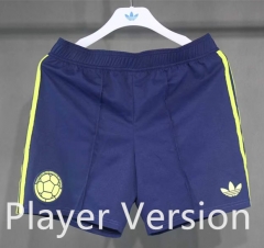 Player Version (S-3XL) 26-27 Colombia Away Royal Blue Thailand Soccer Shorts-4563
