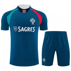 26-27 Portugal Navy Thailand Training Soccer Uniform-4627 26-27 Portugal Navy Thailand Training Soccer Uniform-4627