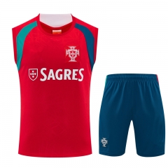 26-27 Portugal Red Thailand Training Soccer Vest Uniform-4627 26-27 Portugal Red Thailand Training Soccer Vest Uniform-4627