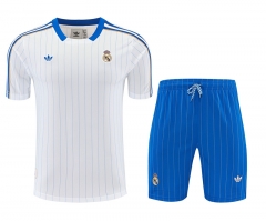 26-27 Retro Real Madrid White Thailand Soccer Short-sleeved Uniform-418