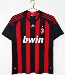 Retro Version 08-09 AC Milan Home Black&Red (Jacquard fabric)Thailand Soccer Jersey AAA-C1046 Retro Version 08-09 AC Milan Home Black&Red (Jacquard fabric)Thailand Soccer Jersey AAA-C1046
