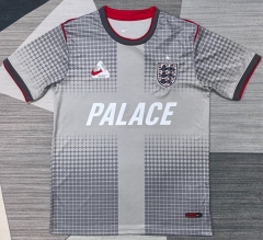 (S-4XL) 26-27 Pre-match Version England Light Gray Thailand Training Soccer Jersey AAA-4927