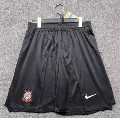 26-27 Corinthians Home Black Thailand Soccer Shorts-718